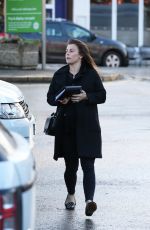 Pregnant COLEEN ROONEY Out and About at Alderley Edge in Cheshire 01/31/2018