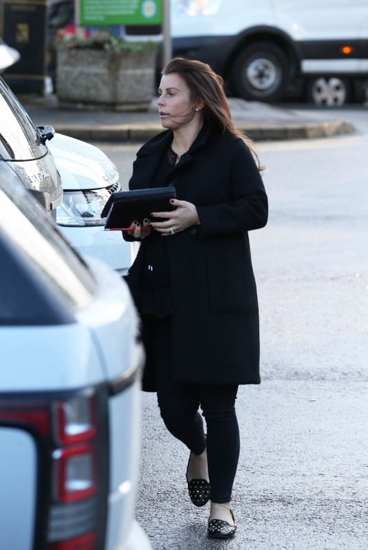 Pregnant COLEEN ROONEY Out and About at Alderley Edge in Cheshire 01/31/2018
