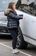 Pregnant COLEEN ROONEY Out at Alderley Edge in Cheshire 01/25/2018