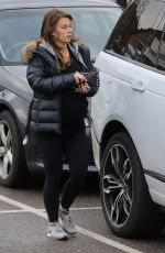 Pregnant COLEEN ROONEY Out at Alderley Edge in Cheshire 01/25/2018