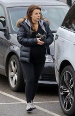 Pregnant COLEEN ROONEY Out at Alderley Edge in Cheshire 01/25/2018