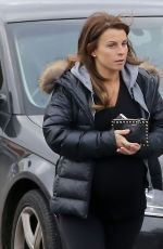 Pregnant COLEEN ROONEY Out at Alderley Edge in Cheshire 01/25/2018