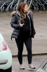 Pregnant COLEEN ROONEY Out at Alderley Edge in Cheshire 01/25/2018