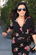 Pregnant EVA LONGORIA Arrives at E Baldi in Beverly Hills 01/25/2018