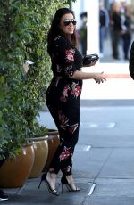 Pregnant EVA LONGORIA Arrives at E Baldi in Beverly Hills 01/25/2018