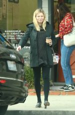 Pregnant KIRSTEN DUNST Leaves a Nail Salon in Toluca Lake 01/19/2018