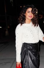 PRIYANKA CHOPRA Night Out in New York 01/16/2018