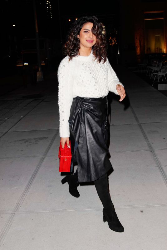 PRIYANKA CHOPRA Night Out in New York 01/16/2018