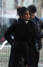 PRIYANKA CHOPRA on the Set of Quantico in New York 03/01/2018