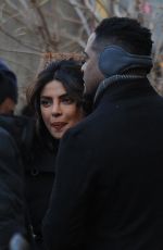 PRIYANKA CHOPRA on the Set of Quantico in New York 03/01/2018