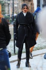 PRIYANKA CHOPRA on the Set of Quantico in New York 03/01/2018