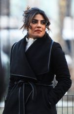 PRIYANKA CHOPRA on the Set of Quantico in New York 03/01/2018