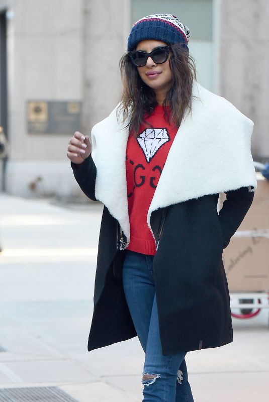 PRIYANKA CHOPRA Out and About in New York 01/25/2018