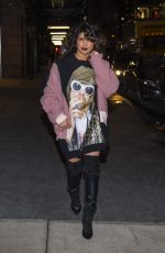 PRIYANKA CHOPRA Out for Dinner in New York 01/17/2018