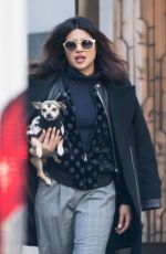 PRIYANKA CHOPRA Out with Her Dog in New York 01/26/2018