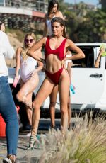 RACHEL MCCORD in Swimsuit on the Set of a Photoshoot in Malibu 01/18/2018