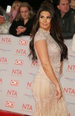 REBEKAH VARDY at National Television Awards in London 01/23/2018