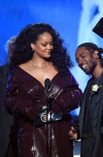 RIHANNA and Kendrick Lamar at Grammy 2018 Awards in New York 01/28/2018