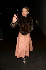 RITA ORA Arrives at BBC Radio 1 in London 01/12/2018