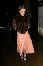 RITA ORA Arrives at BBC Radio 1 in London 01/12/2018