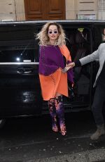 RITA ORA Arrives at Chanel Store in Paris 01/22/2018