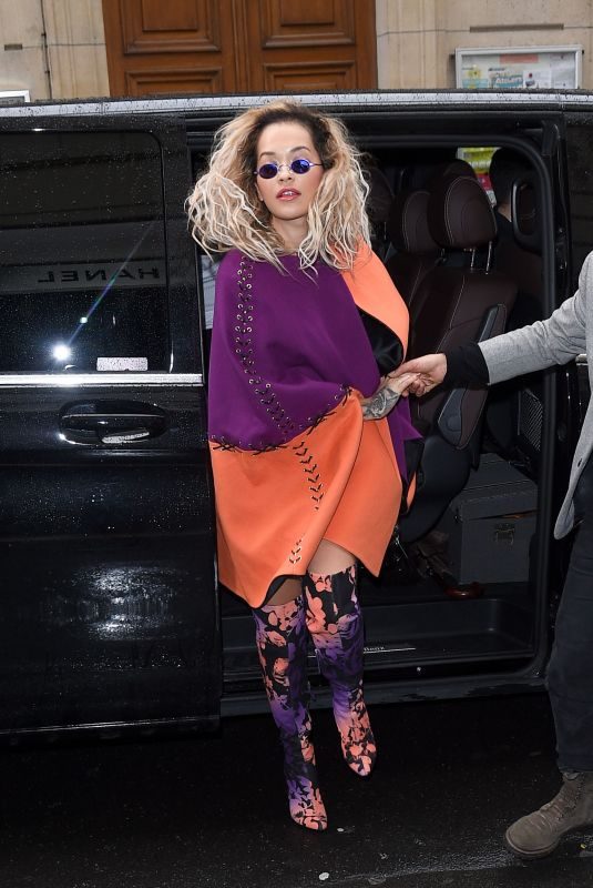 RITA ORA Arrives at Chanel Store in Paris 01/22/2018