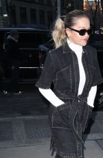 RITA ORA Arrives at Z100 Radio Studios in New York 01/31/2018