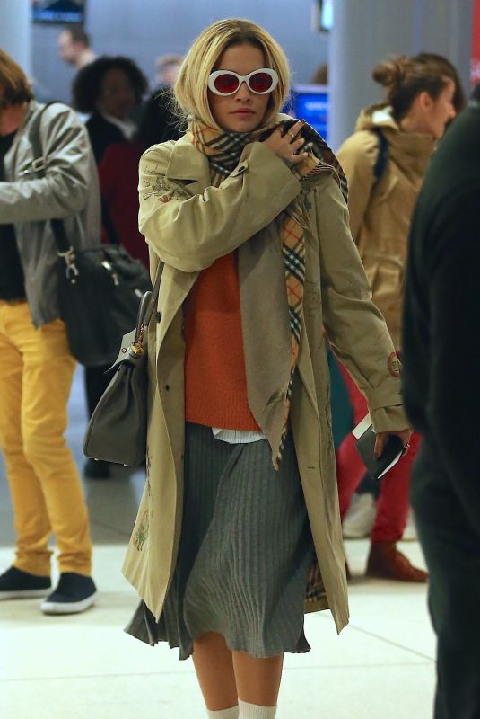 RITA ORA at JFK Airport in New York 01/23/2018