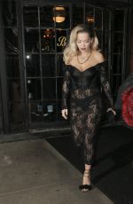 RITA ORA Heading to a Grammys After Party in New York 01/28/2018