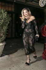 RITA ORA Heading to a Grammys After Party in New York 01/28/2018
