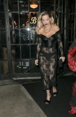 RITA ORA Heading to a Grammys After Party in New York 01/28/2018