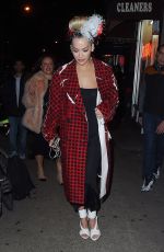 RITA ORA Leaves Carbone in New York 01/27/2018