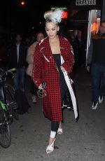 RITA ORA Leaves Carbone in New York 01/27/2018