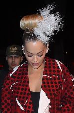 RITA ORA Leaves Carbone in New York 01/27/2018