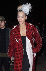 RITA ORA Leaves Carbone in New York 01/27/2018