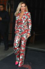 RITA ORA Leaves Her Hotel in New York 01/26/2018