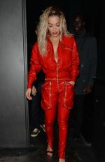 RITA ORA Leaves Her Private Gig at Paris Fashion Week 01/21/2018