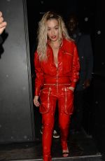 RITA ORA Leaves Her Private Gig at Paris Fashion Week 01/21/2018