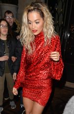 RITA ORA Leaves Her Private Gig at Paris Fashion Week 01/21/2018