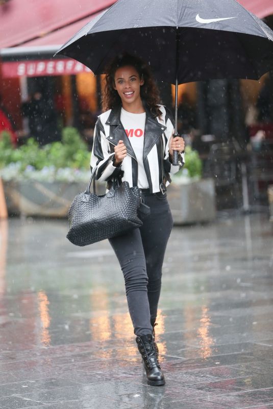 ROCHELLE HUMES at Global Radio Studios in London 01/20/2018