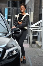 ROCHELLE HUMES Leaves ITV Studios in London 01/30/2018