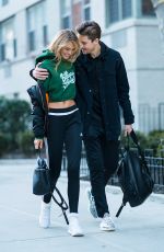 ROMEE STRIJD and Laurens Van Leeuwen Out in New York 01/15/2018