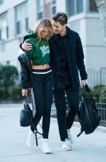 ROMEE STRIJD and Laurens Van Leeuwen Out in New York 01/15/2018