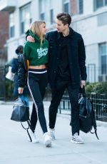 ROMEE STRIJD and Laurens Van Leeuwen Out in New York 01/15/2018