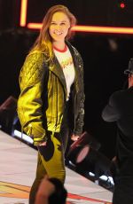 RONDA ROUSEY Signs Contract at WWE Royal Rumble in Philadelphia 01/28/2018