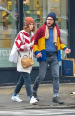 ROSE LESLIE and Kit Harington Out in New York 01/11/2018