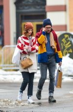 ROSE LESLIE and Kit Harington Out in New York 01/11/2018
