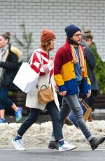 ROSE LESLIE and Kit Harington Out in New York 01/11/2018