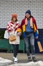 ROSE LESLIE and Kit Harington Out in New York 01/11/2018