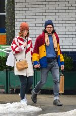 ROSE LESLIE and Kit Harington Out in New York 01/11/2018